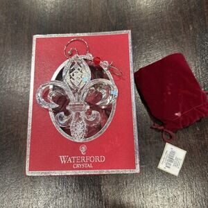 RARE Waterford Crystal 2011 FLEUR DE LIS Ornament w/Original Box